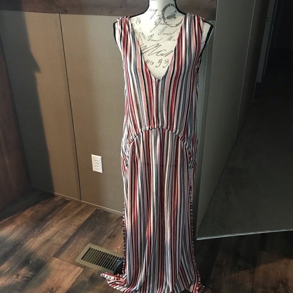 Zara Trafaluc Size Small Striped Beach Dress NWOT - Picture 8 of 12